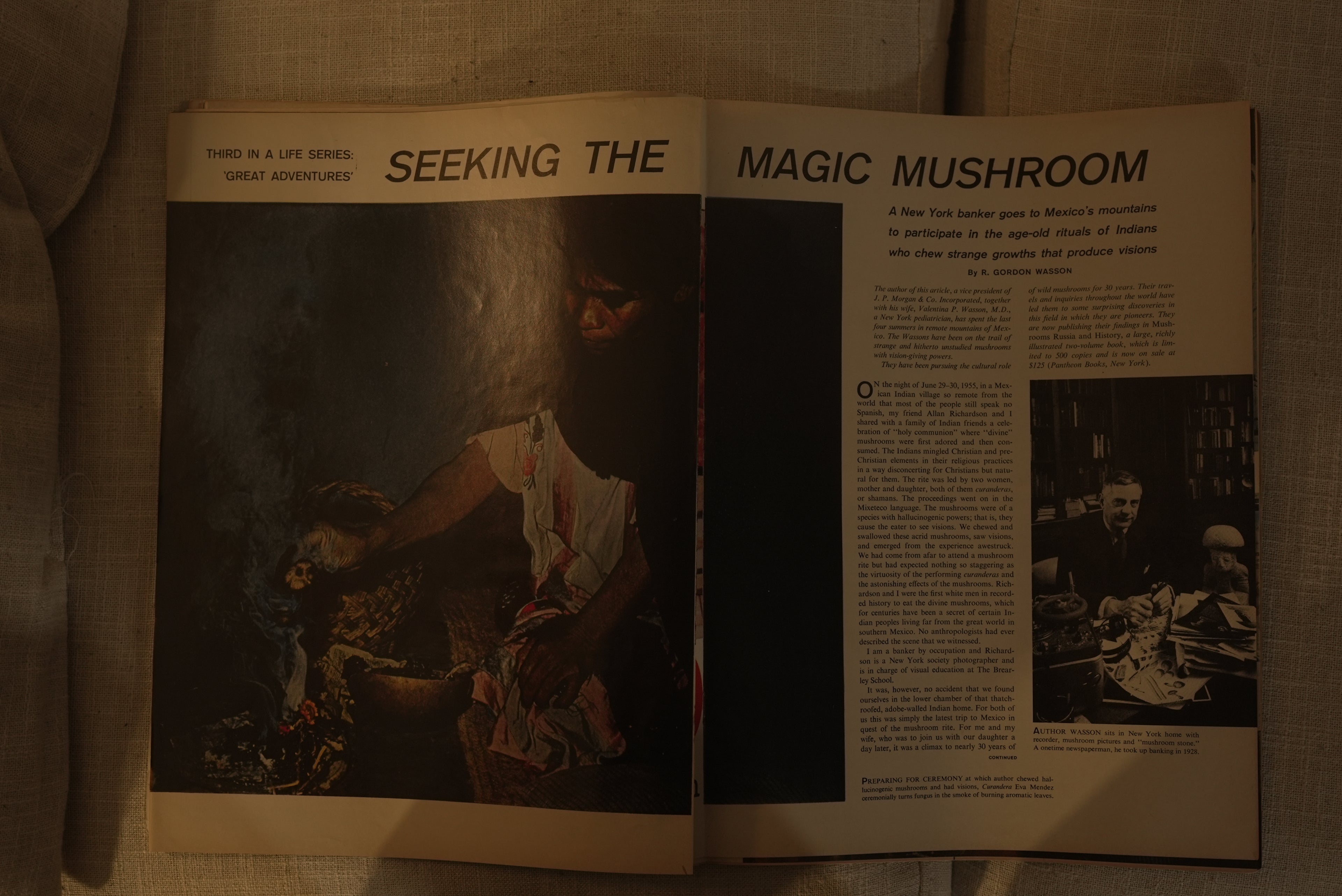 Life Magazine May 13, 1957 Magic Mushroom