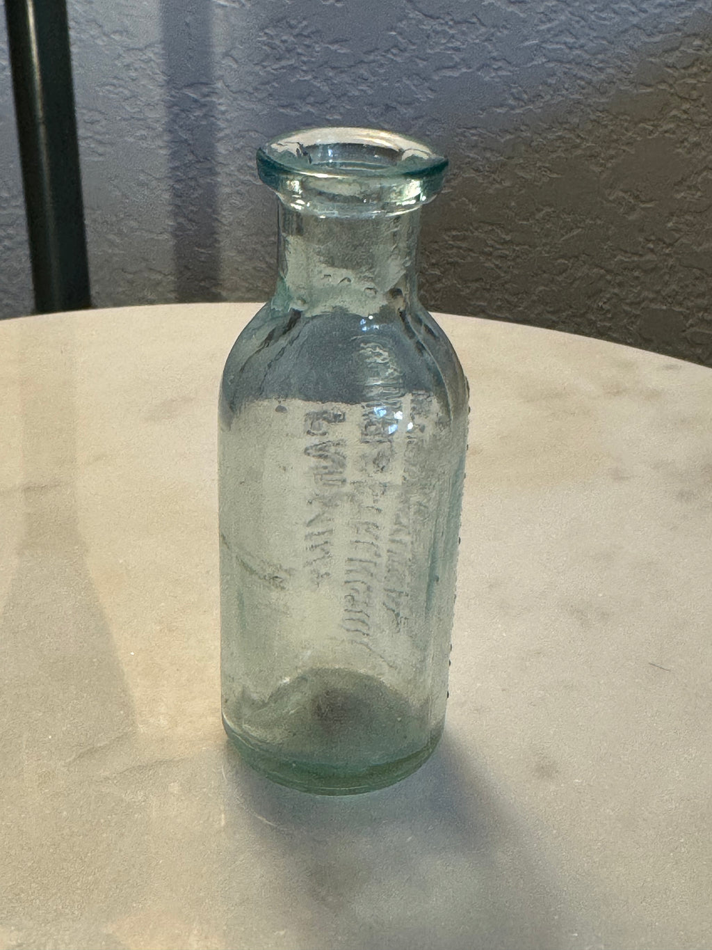 Antique Chloroform "Parmint" Glass Bottle (Empy)