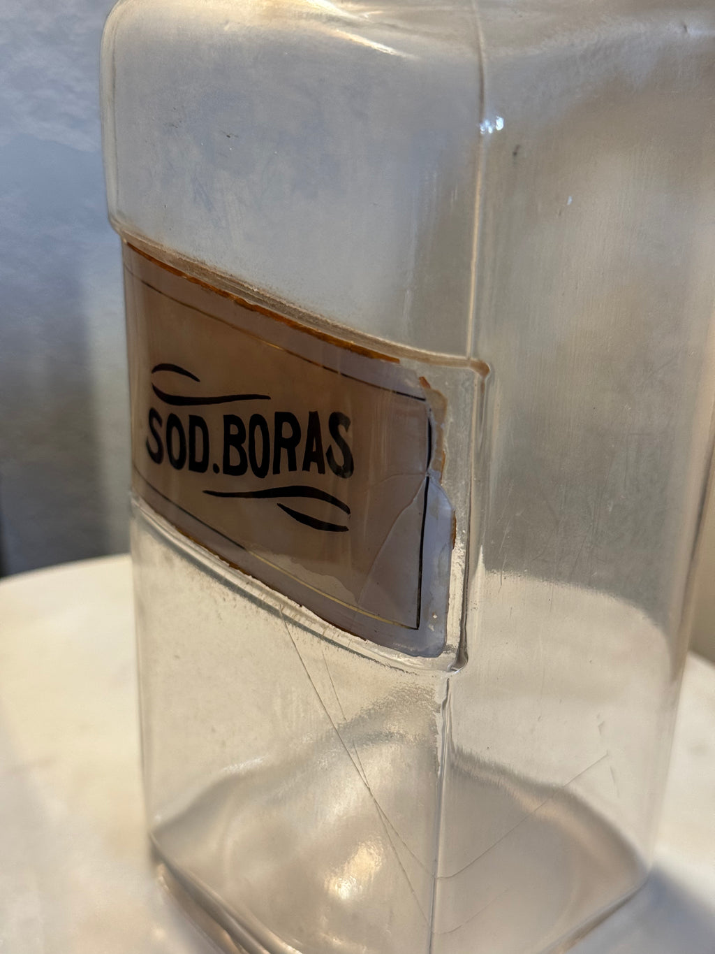 Antique Apothecary Druggist Jar (1890s–1920s)