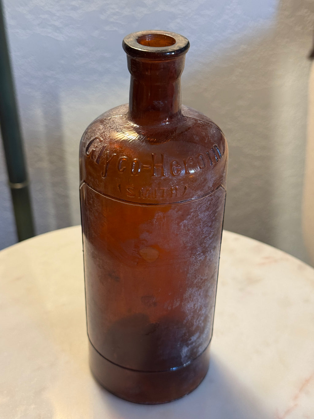 Antique "Glyco-Heroin" Medication Bottle from 1900-1919