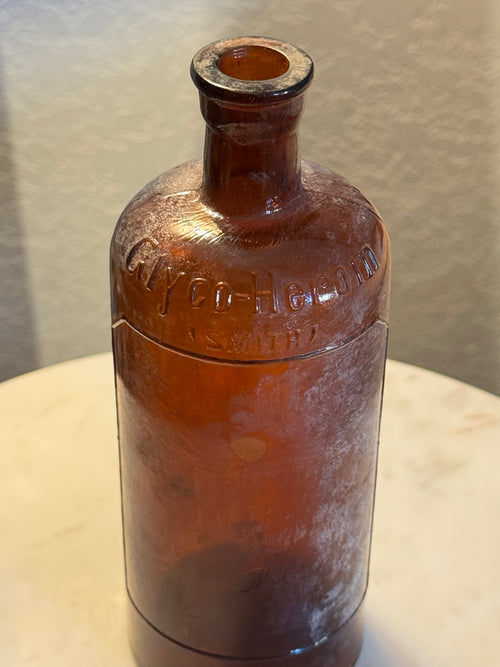 Antique "Glyco-Heroin" Medication Bottle from 1900-1919