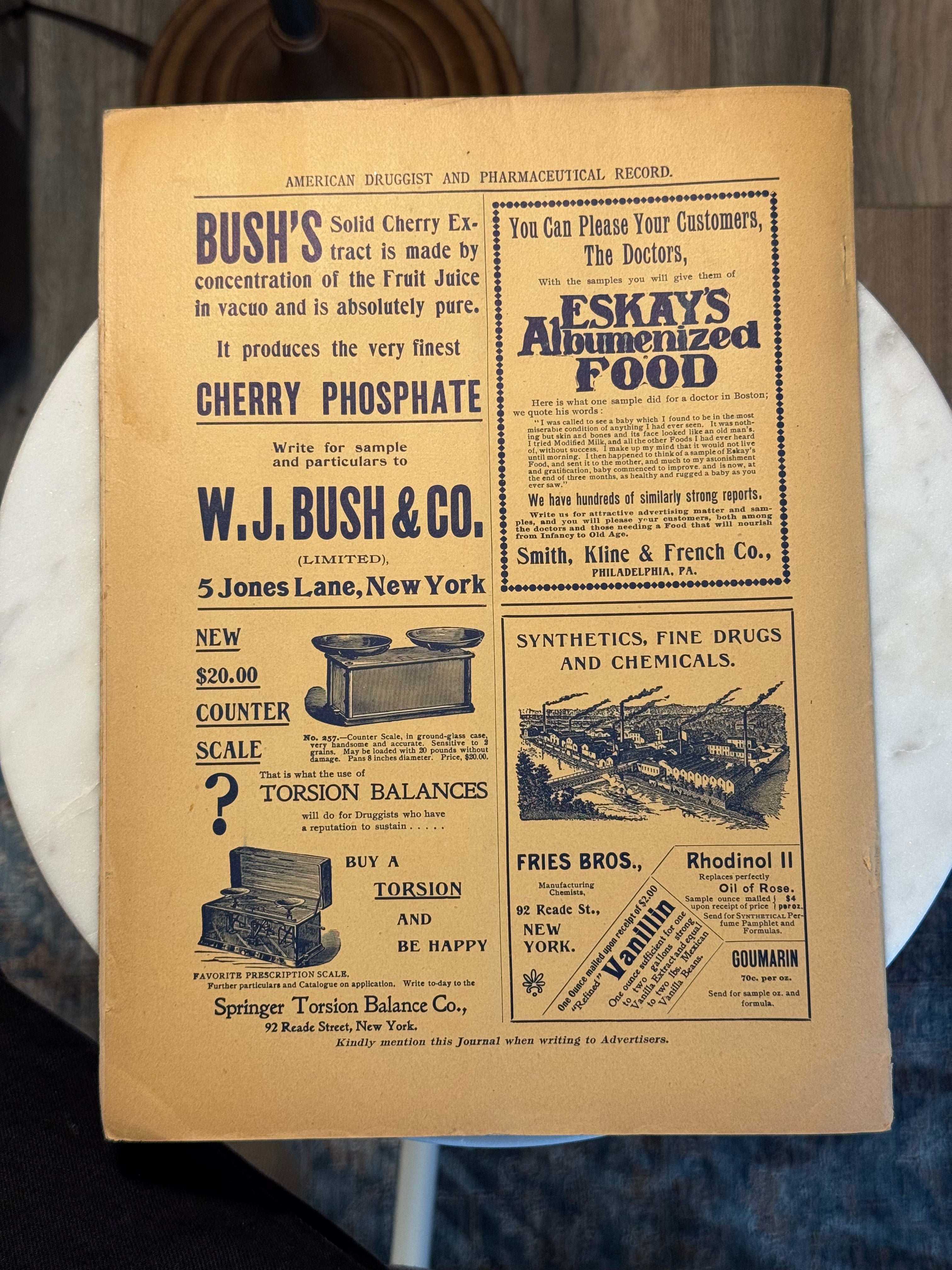 American Druggist 1899 (Includes Heroin Ad and More)