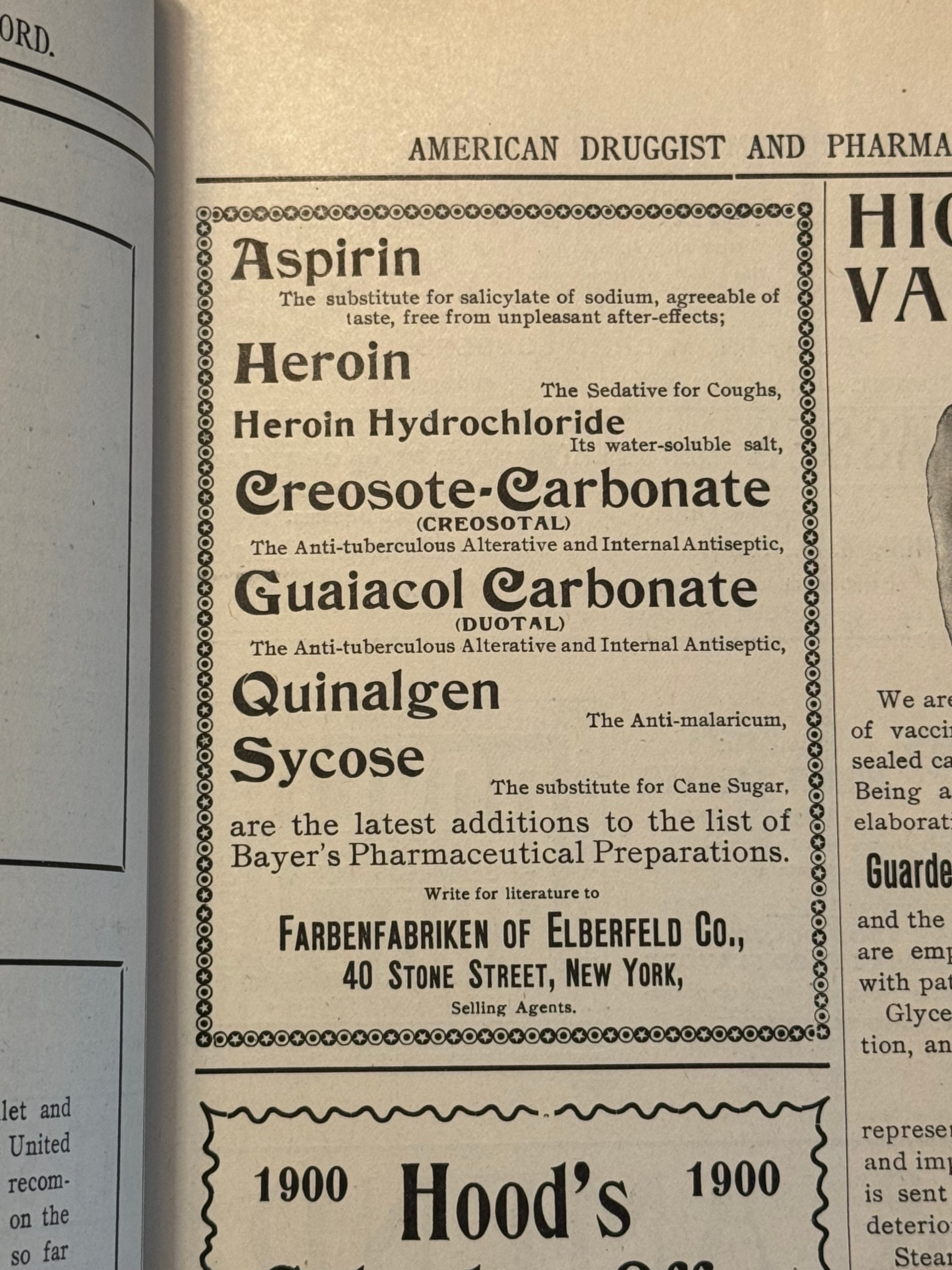 American Druggist 1899 (Includes Heroin Ad and More)