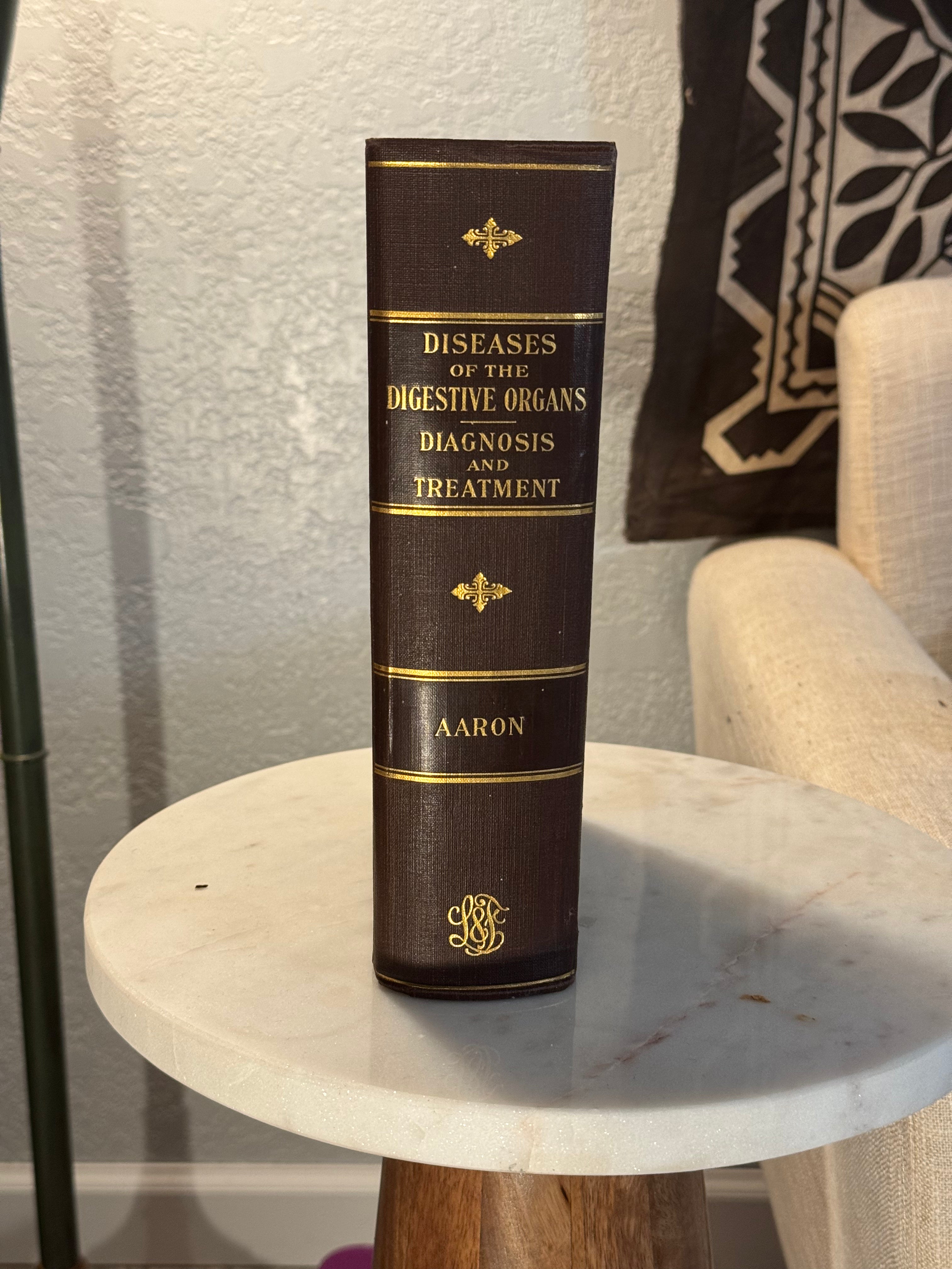 1915 1st Edition Medical Textbook (Digestive Organs) w/ Extras