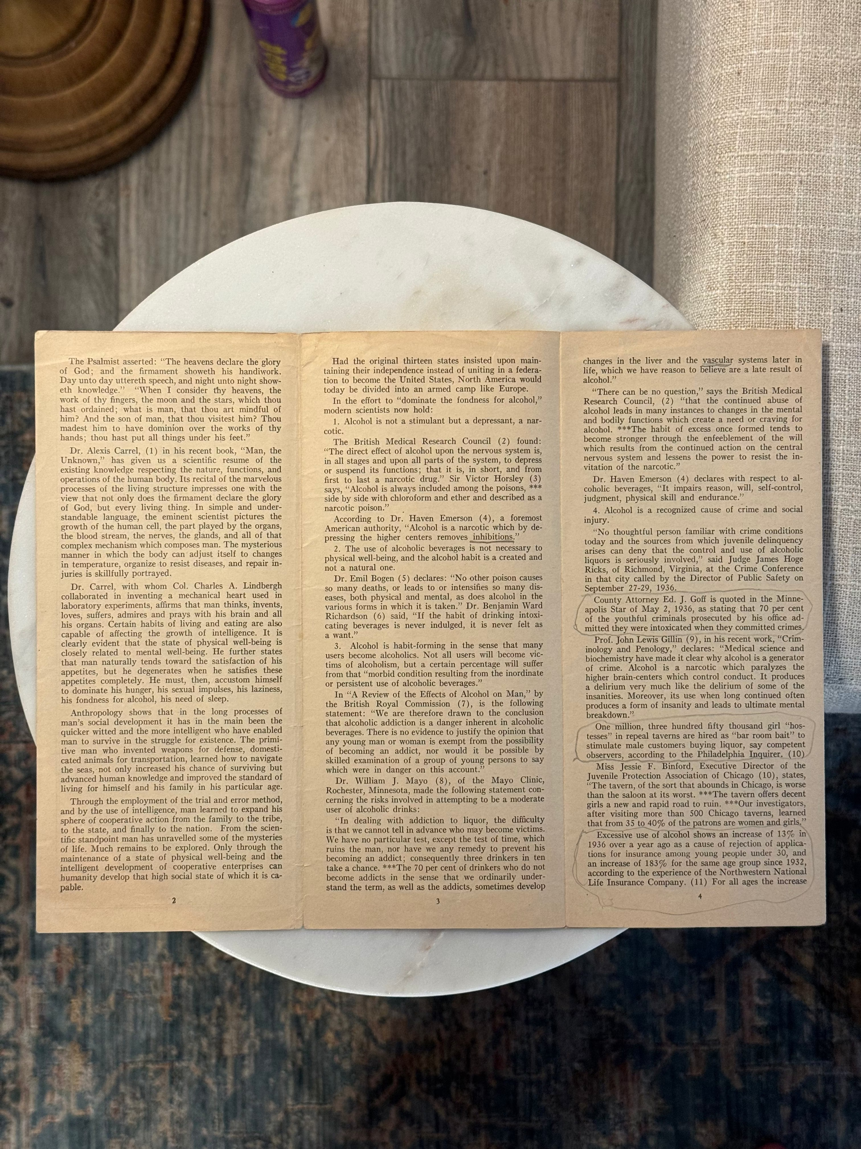 1936 Prohibition Pamphlet