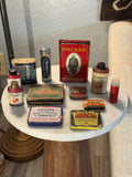 Collection of Antique Medicine Tins