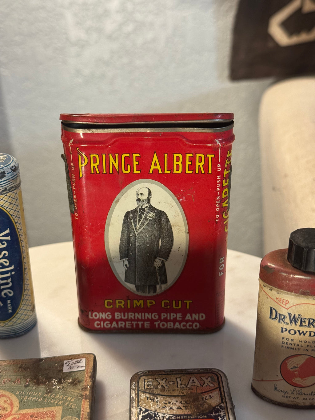 Collection of Antique Medicine Tins