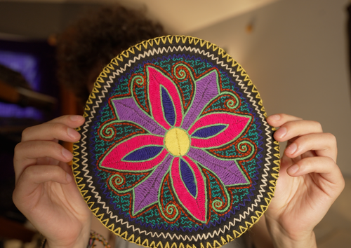 Flower of Toé Shipibo Embroidery