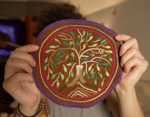 Ayahuasca Vine Shipibo Embroidery