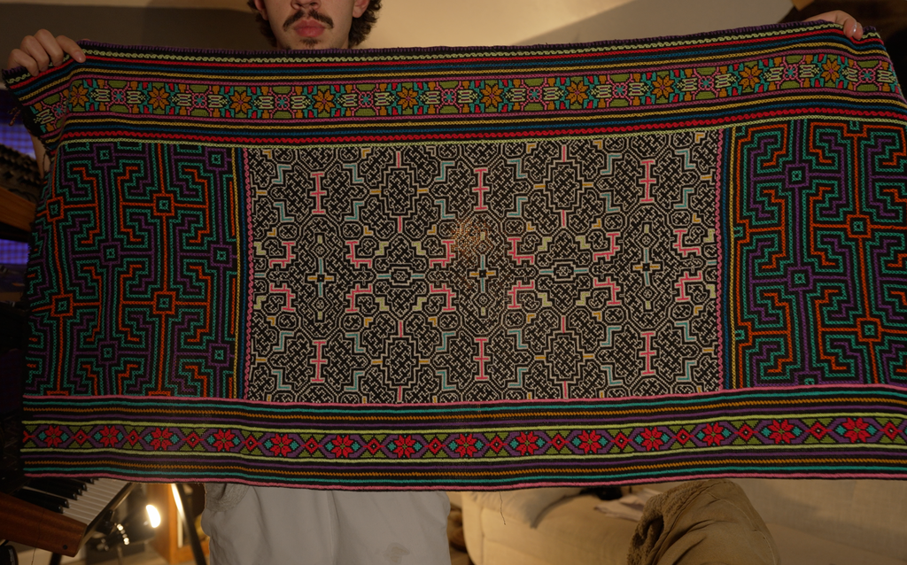 Multi-Kene Hand Embroidered Shipibo Women's Dress