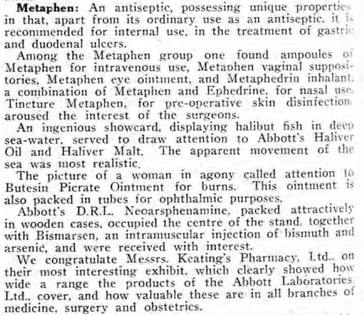 Antique "Metaphedrin" Experimental Ephedrine Medication Package
